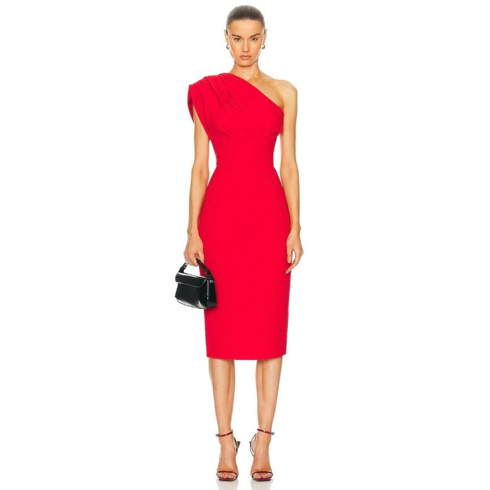 Rachel Gilbert Winnie Dress in Cherry Red